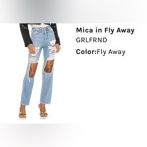 GRLFRND DENIM - MICA IN FLY AWAY JEANS
